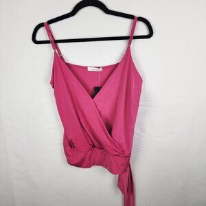 NWT Abbeline Faux Wrap‎ Top S